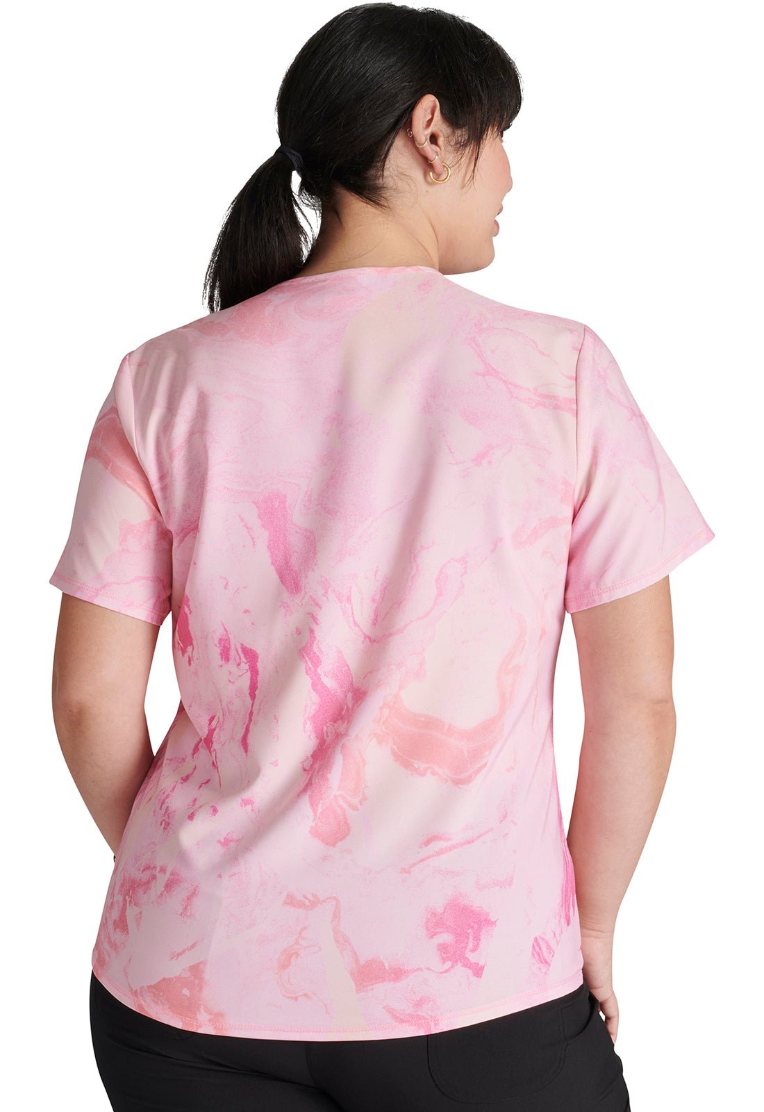Charlie Brown & Snoopy Cherokee Tooniforms Peanuts V Neck Scrub Top TF770 PNER - Scrubs Select