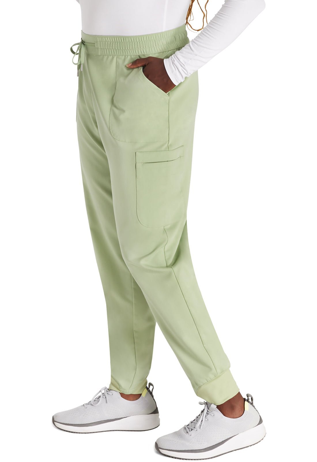 Cherokee Atmos Scrub Pull On Jogger Pant CK138A in Cucumber, Sugar Melon - Scrubs Select