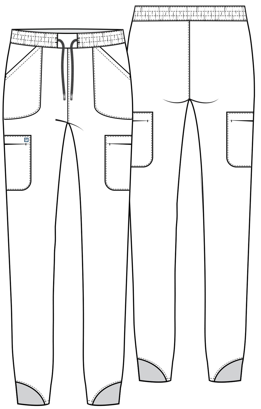 Cherokee Atmos Scrub Pull On Jogger Pant CK138A in Cucumber, Sugar Melon - Scrubs Select