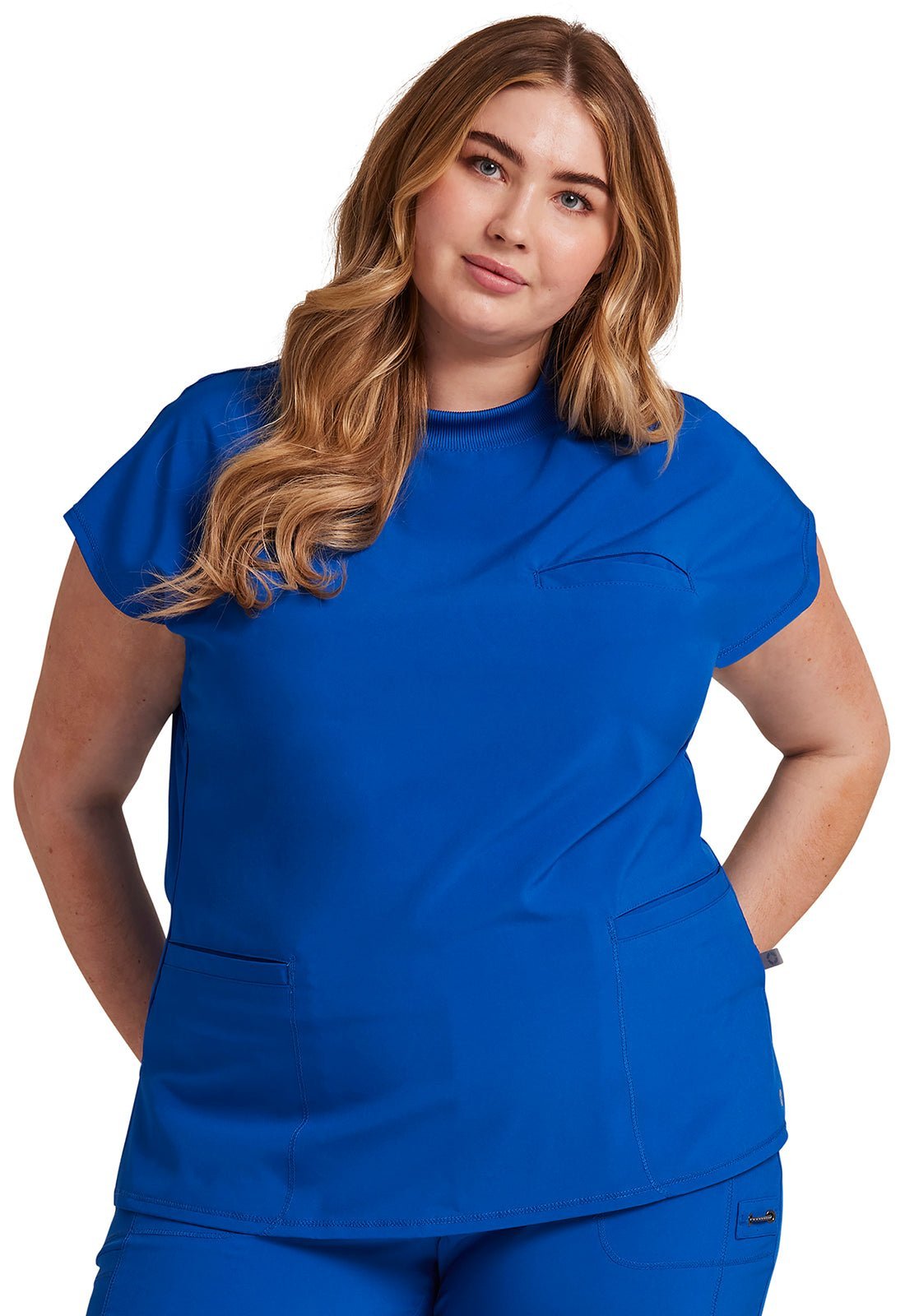 Cherokee Infinity Scrub Mock Neck Top CK742A - Scrubs Select