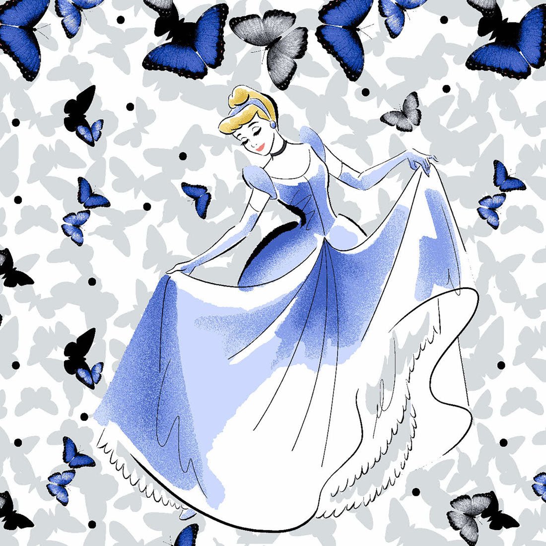 Cinderella Tooniforms Licensed Disney V Neck Scrub Top TF626 PRAA - Scrubs Select