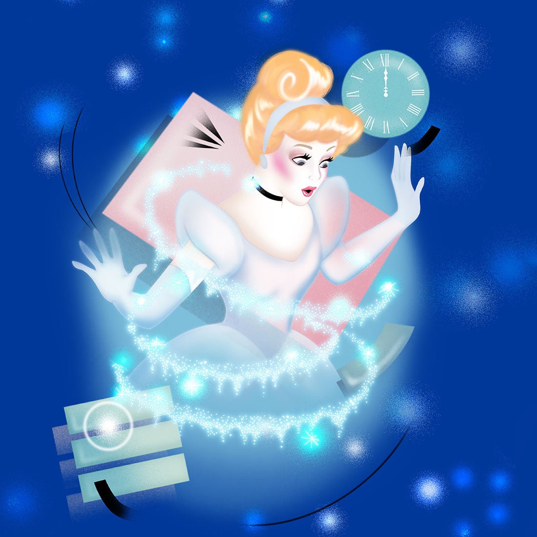 Cinderella Tooniforms Licensed Disney V Neck Scrub Top TF637 PRDL - Scrubs Select