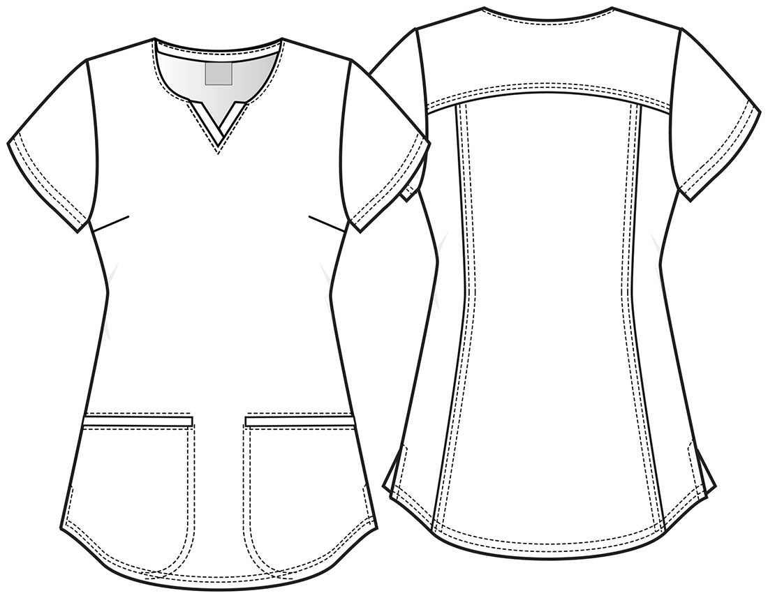 Coco Cherokee Tooniforms Disney V Neck Scrub Top TF761 COMB - Scrubs Select