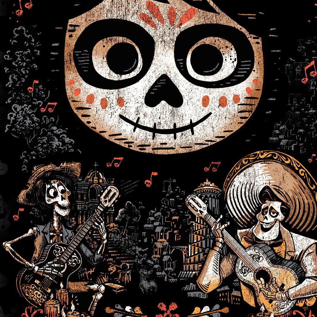 Coco Tooniforms Disney Pixar Men's V Neck Scrub Top TF700 COCC - Scrubs Select