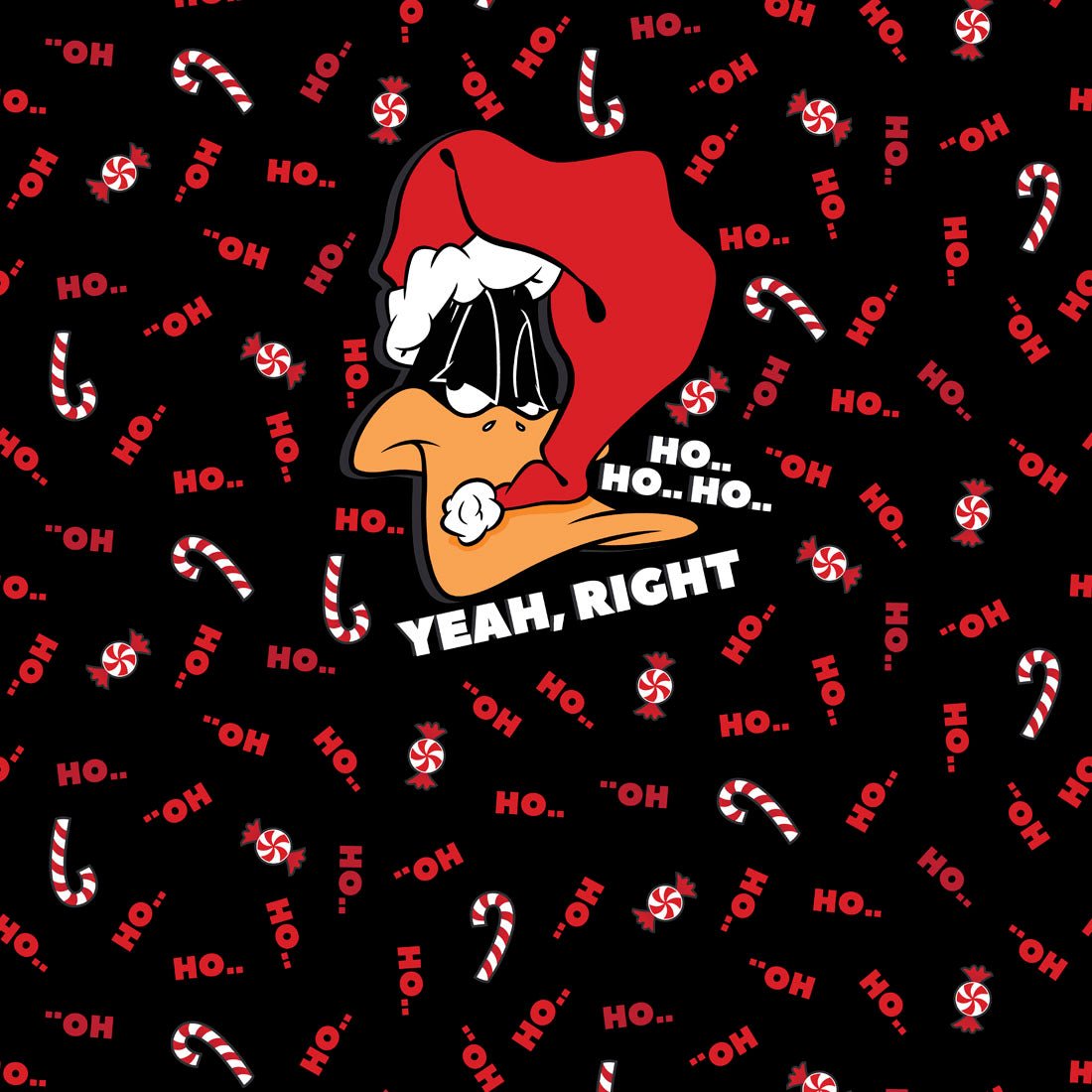 Daffy Duck Tooniforms Licensed Looney Tunes Christmas V Neck Scrub Top TF626 LTAFC - Scrubs Select