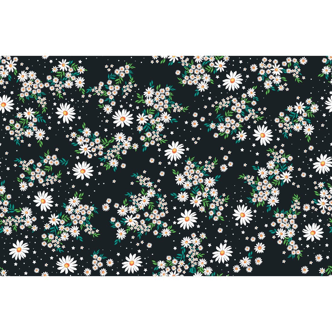 Daisy Print Cherokee V Neck Scrub Top CK637 DYDR - Scrubs Select