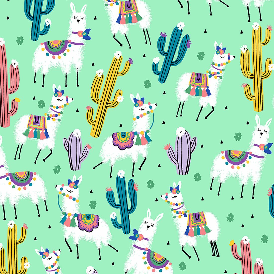 Desert Llamas Cherokee Animal Print V Neck Scrub Top CK637 DTLM - Scrubs Select