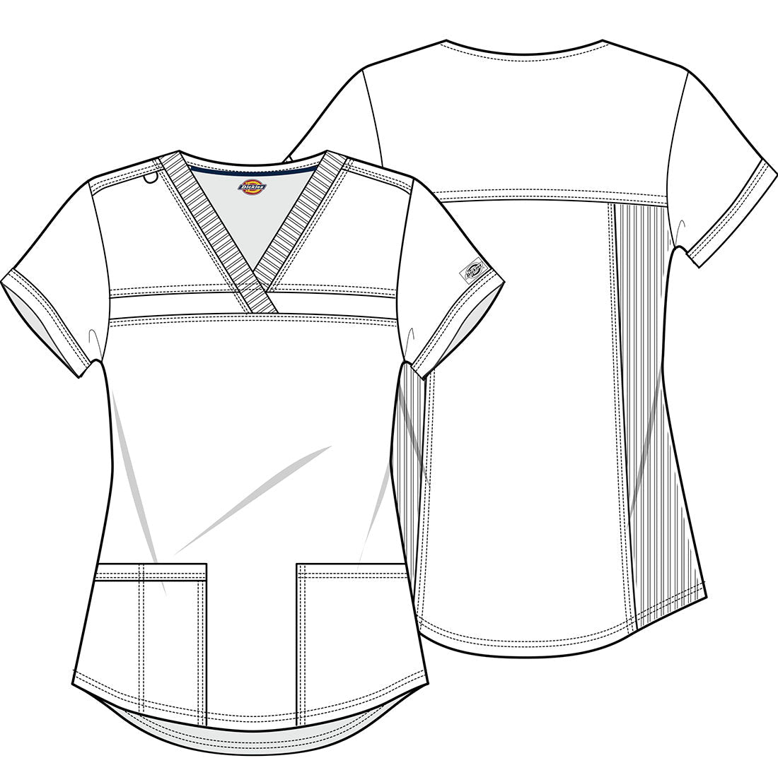 Dickies Balance Scrubs V Neck Top DK870 - Scrubs Select