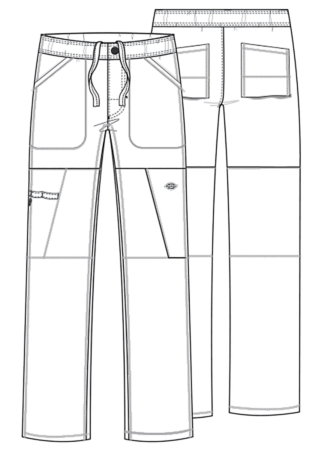 Dickies Dynamix Men's Zip Fly Cargo Scrub Pant DK110 Black, Navy, Pewter, Royal - Scrubs Select