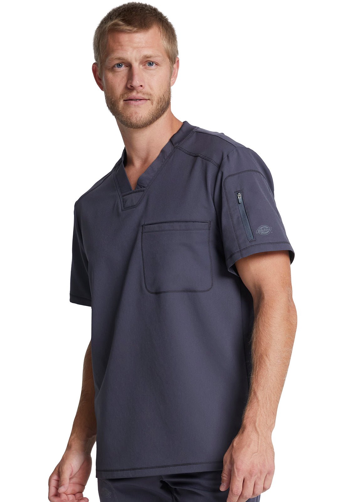 Dickies Dynamix Scrubs Men's Tuckable V Neck Top DK610 - Scrubs Select