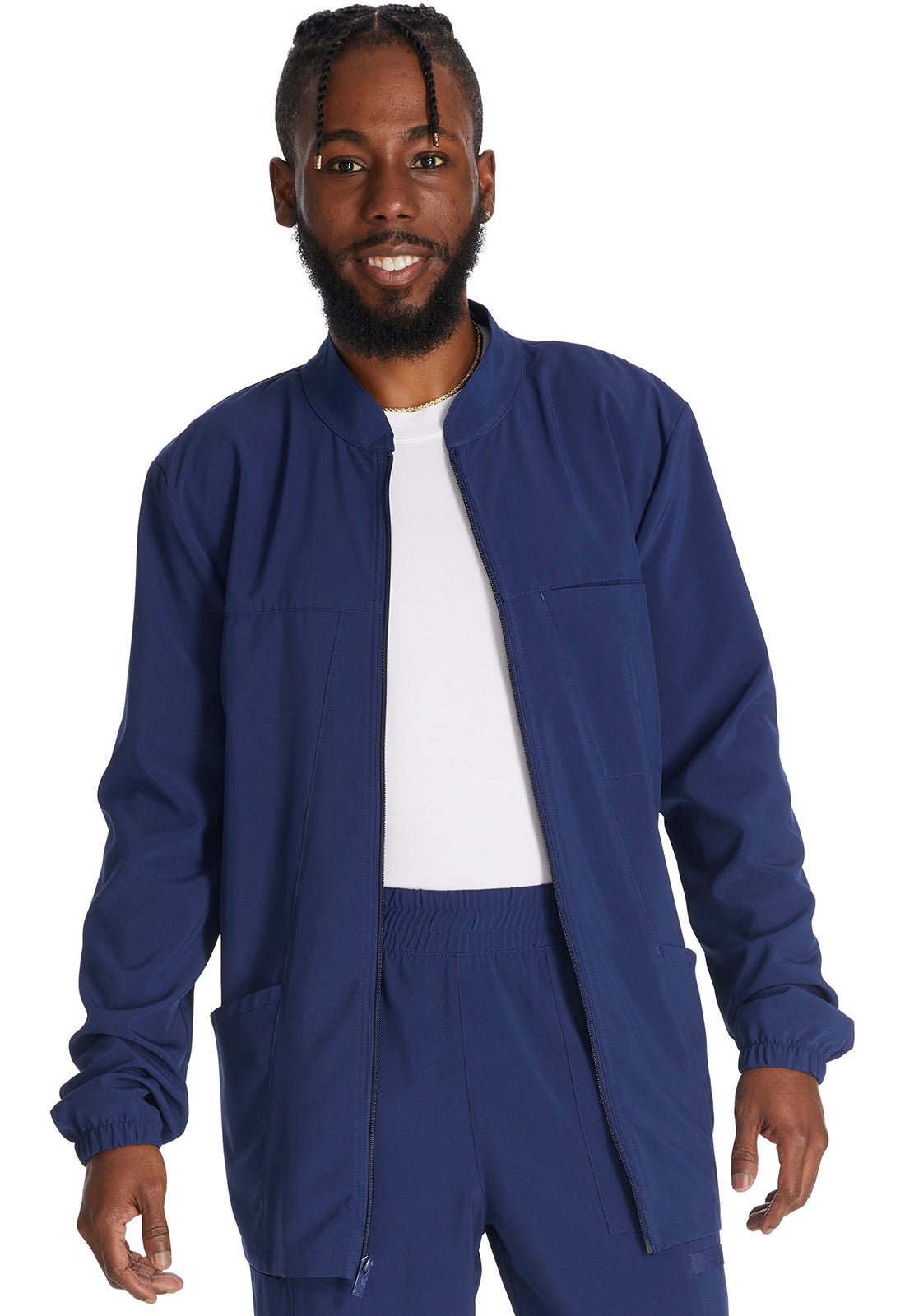 トップス dkshkse3 Dickies DK342 Men's Zip Front Scrub Jacket - Medical Uniform