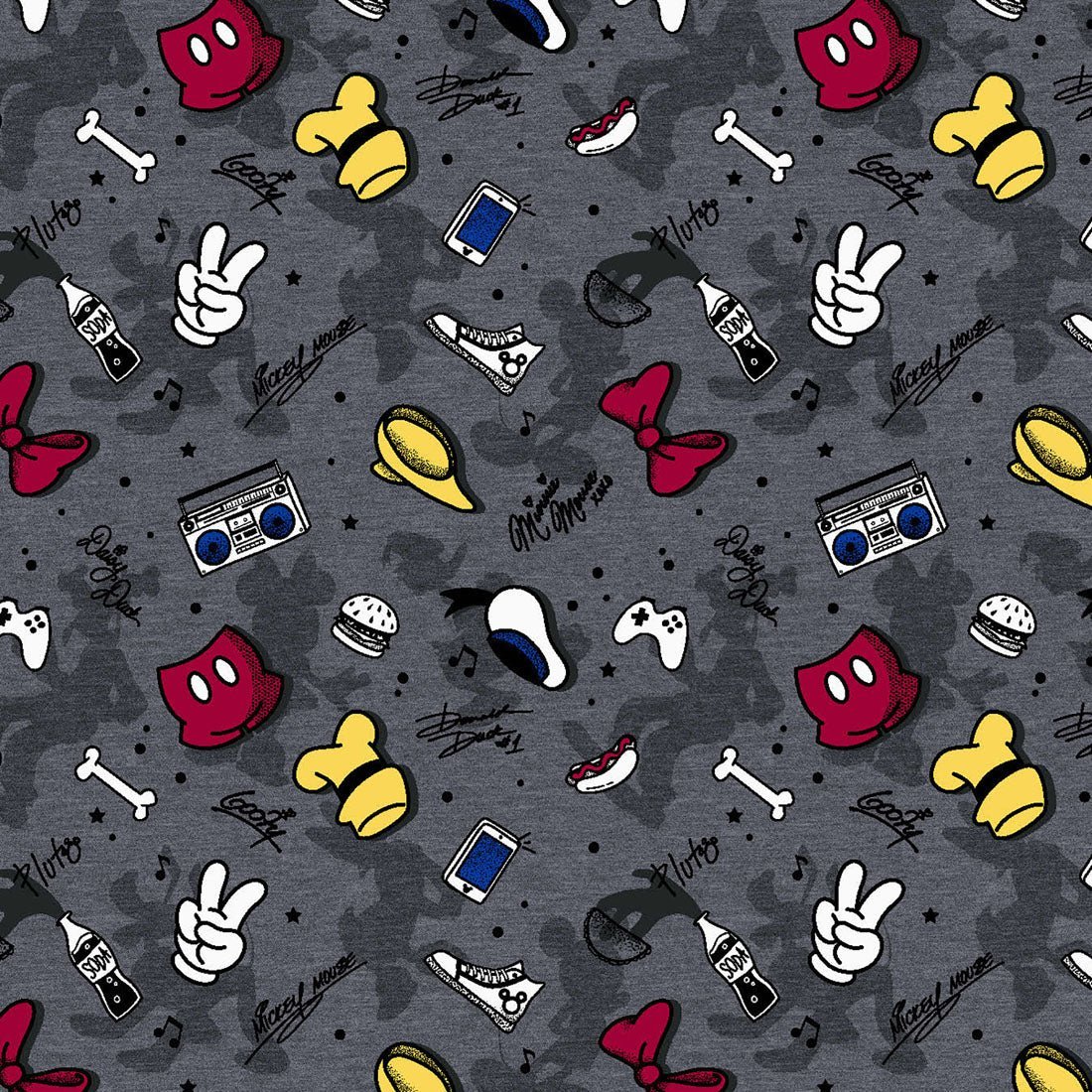 Disney Characters Cherokee Tooniforms Sensational Six Unisex V Neck Scrub Top TF687 MKIX - Scrubs Select