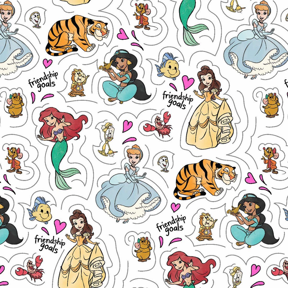 Disney Princesses Tooniforms Disney V - Neck Scrub Top TF736 PRDG - Scrubs Select