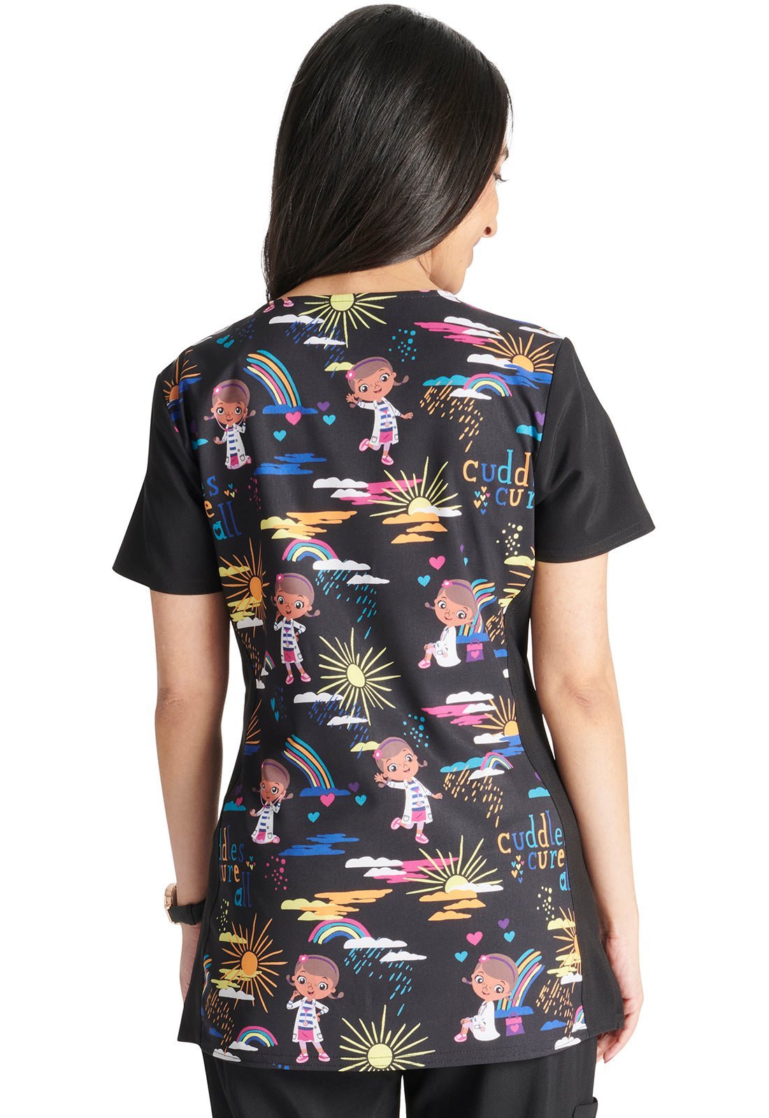 Doc McStuffins Cherokee Tooniforms Disney V Neck Scrub Top TF757 DCCA - Scrubs Select