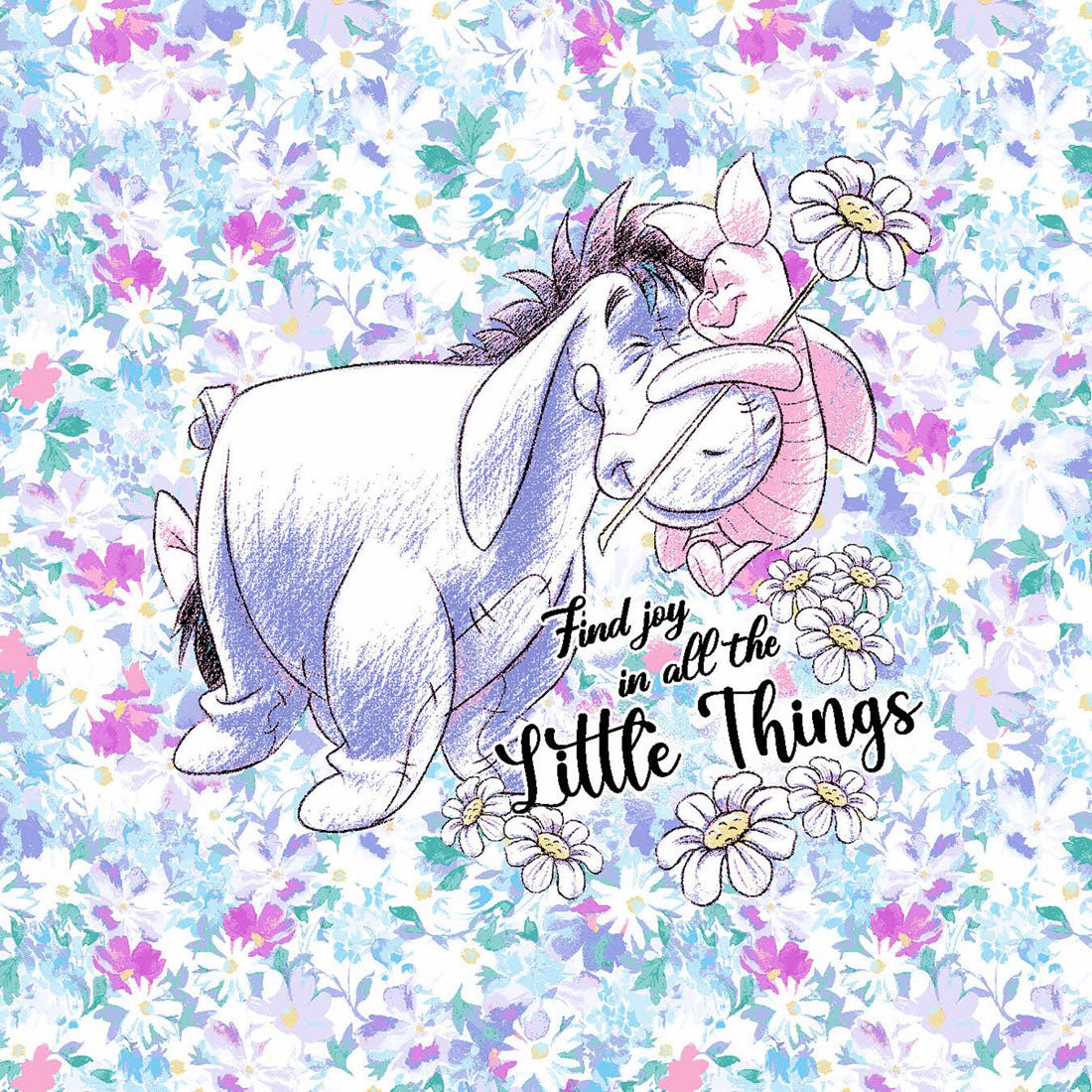 Eeyore Piglet Tooniforms Disney Winnie The Pooh V Neck Scrub Top TF780 PHDY - Scrubs Select