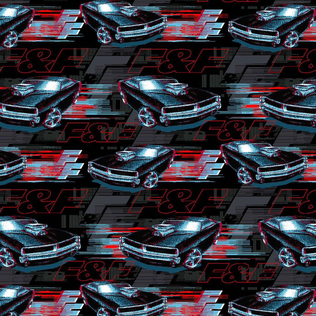 Fast And Furious Tooniforms Licensed Men's V Neck Scrub Top TF730 TFFF - Scrubs Select