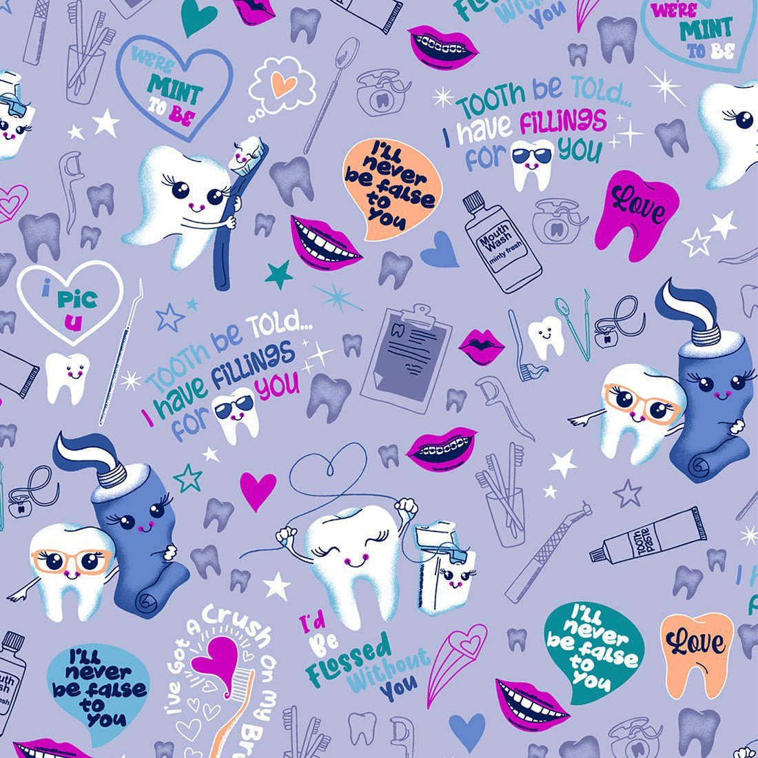 Fillings For You Dickies Dental Print Snap Front Scrub Jacket DK309 FGFU - Scrubs Select