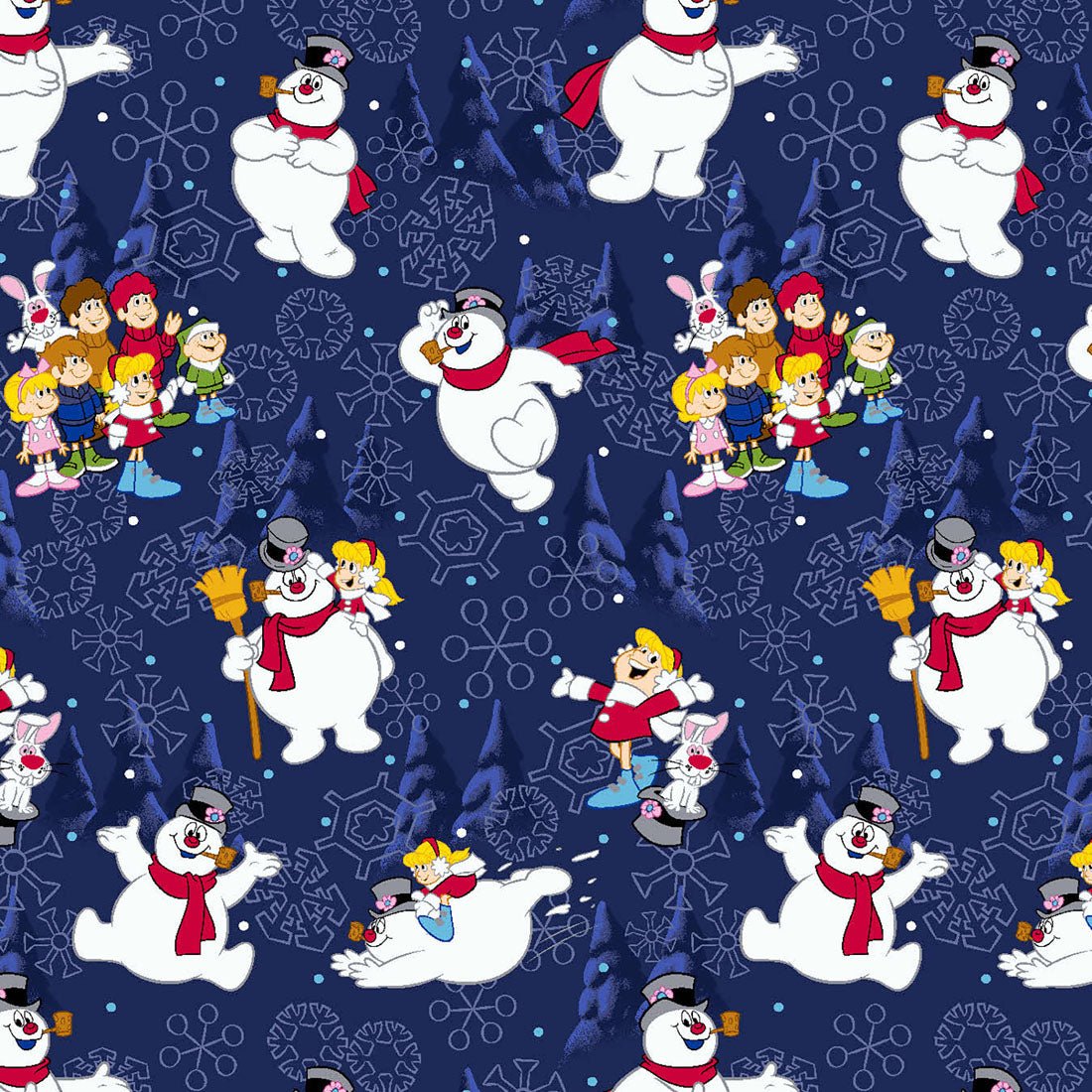 Frosty The Snowman Cherokee Tooniforms Christmas V Neck Scrub Top TF666 FRSAC - Scrubs Select