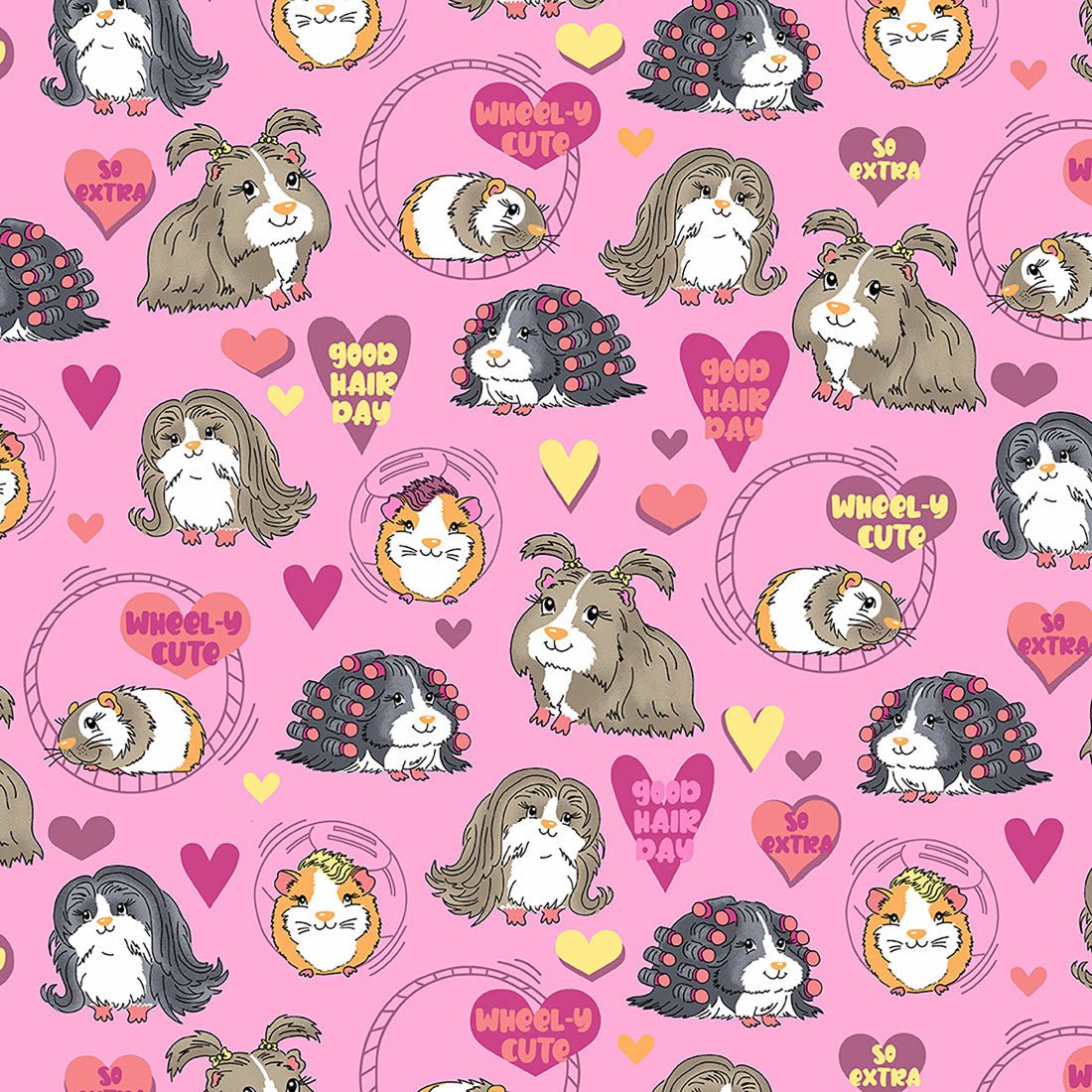 Good Hair Day Cherokee Hamster Print V Neck Scrub Top CK671 GHDY - Scrubs Select