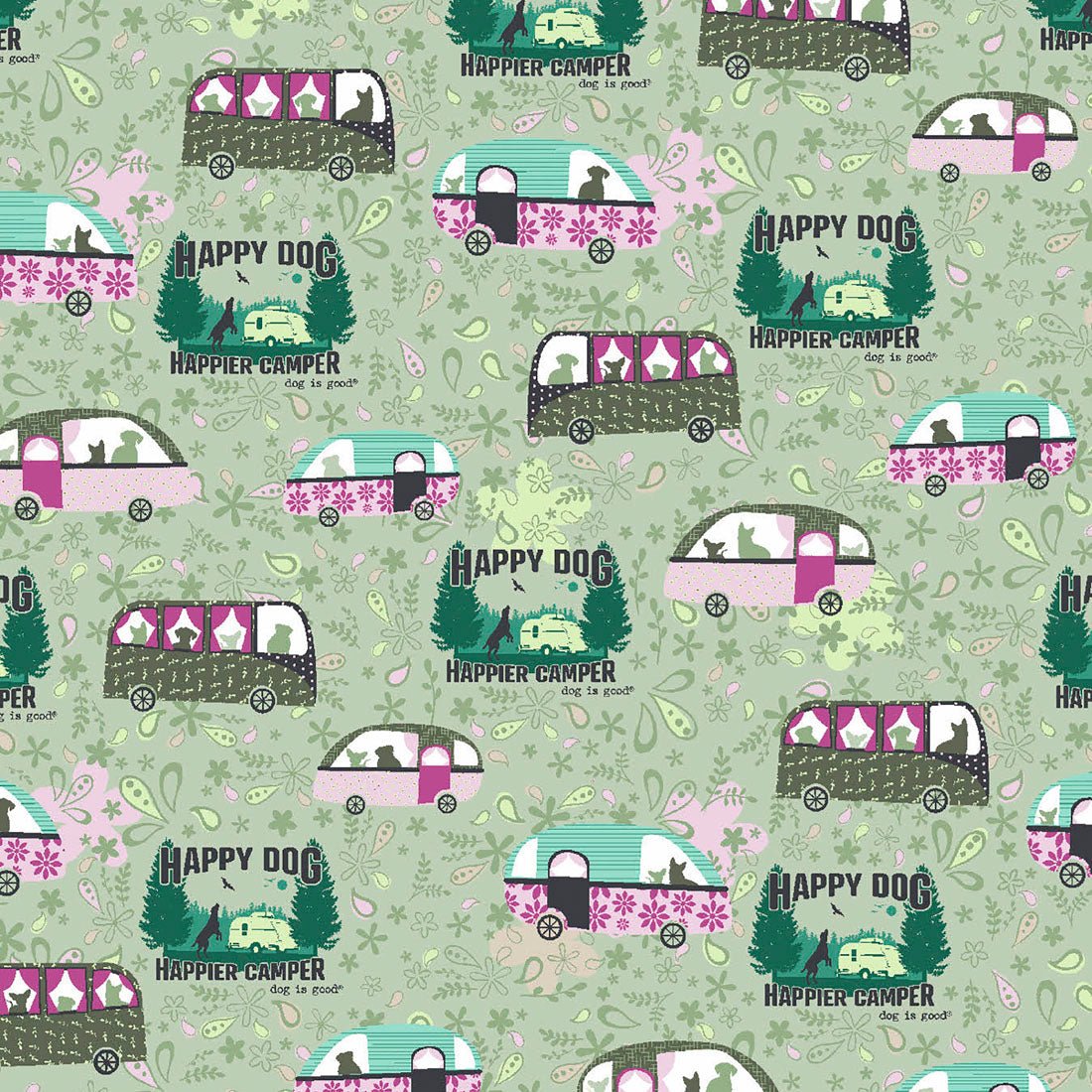 Happy Dog Cherokee Tooniforms Dog Is Good V Neck Scrub Top TF738 OGHC - Scrubs Select