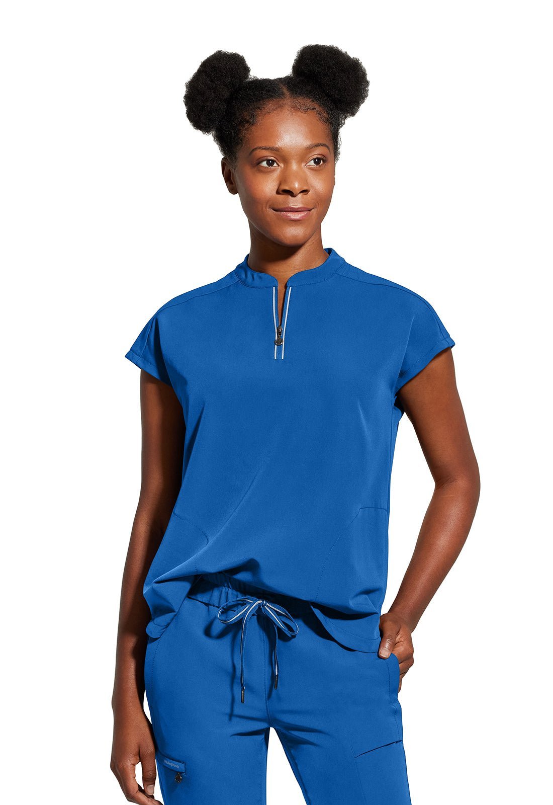 Healing Hands 360 Scrubs Sandy Mandarin Collar Top 2286 - Scrubs Select