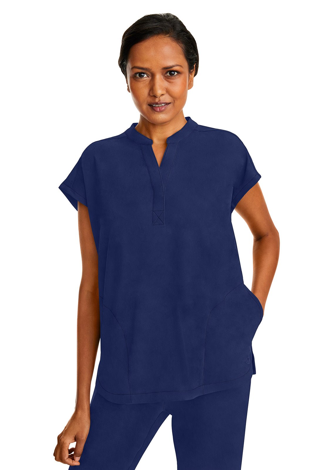 Healing Hands Purple Label Scrubs Journey Mandarin Collar Top 2152 - Scrubs Select
