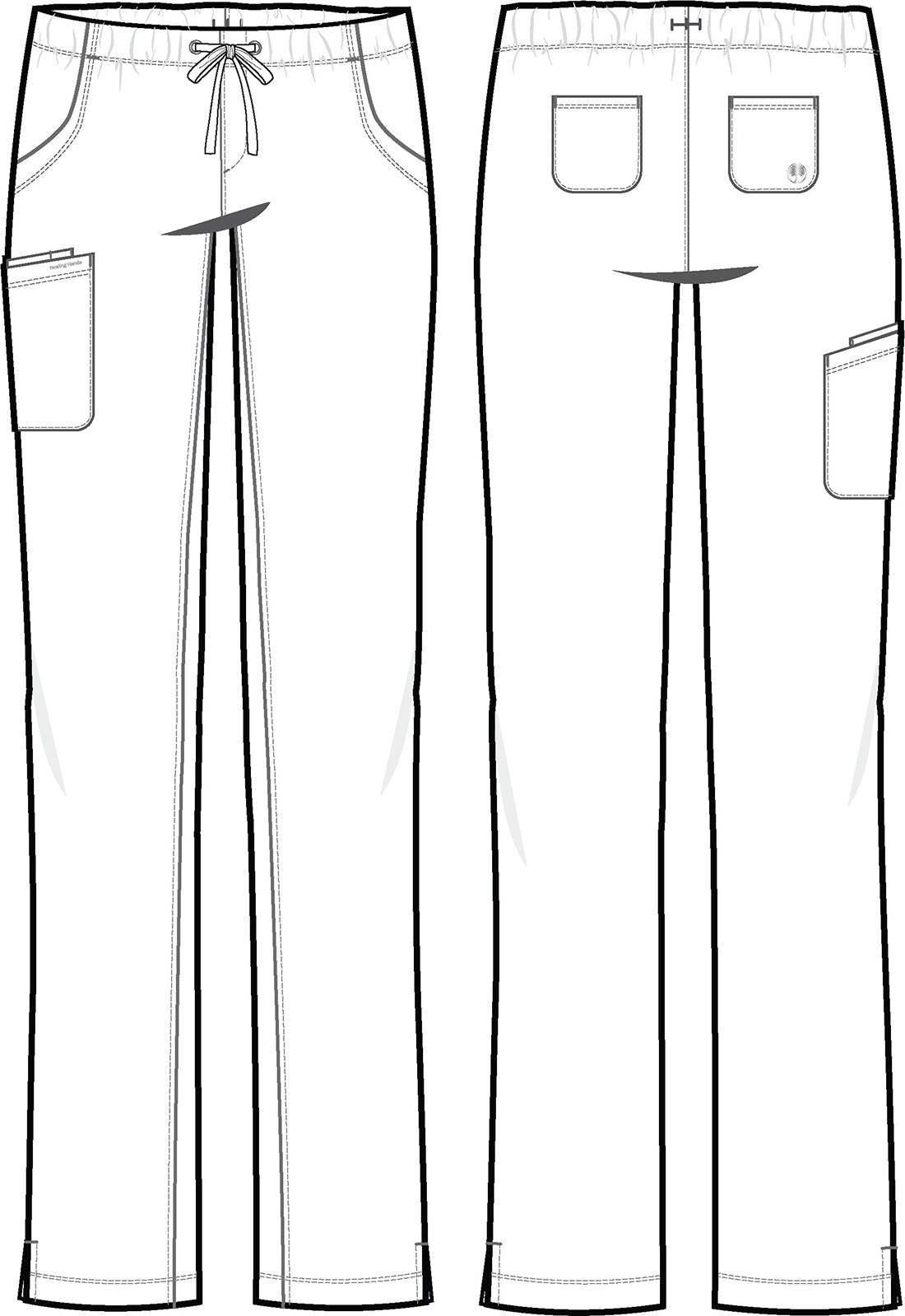 Healing Hands Rebecca Scrub Pant 9560 in Black, Navy, Pewter, Royal - Scrubs Select