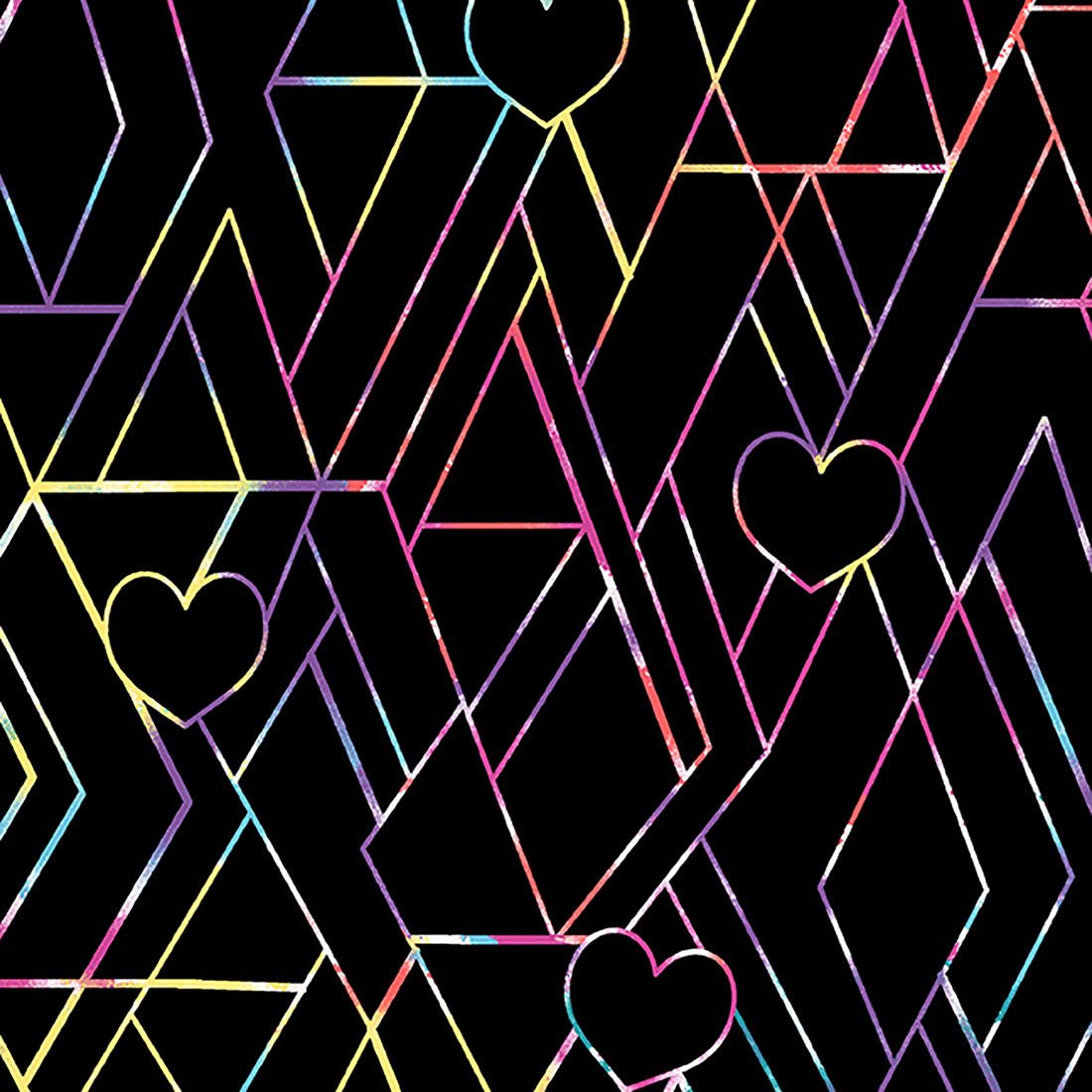 Heart Cherokee Print V Neck Scrub Top CK656 LVLS - Scrubs Select