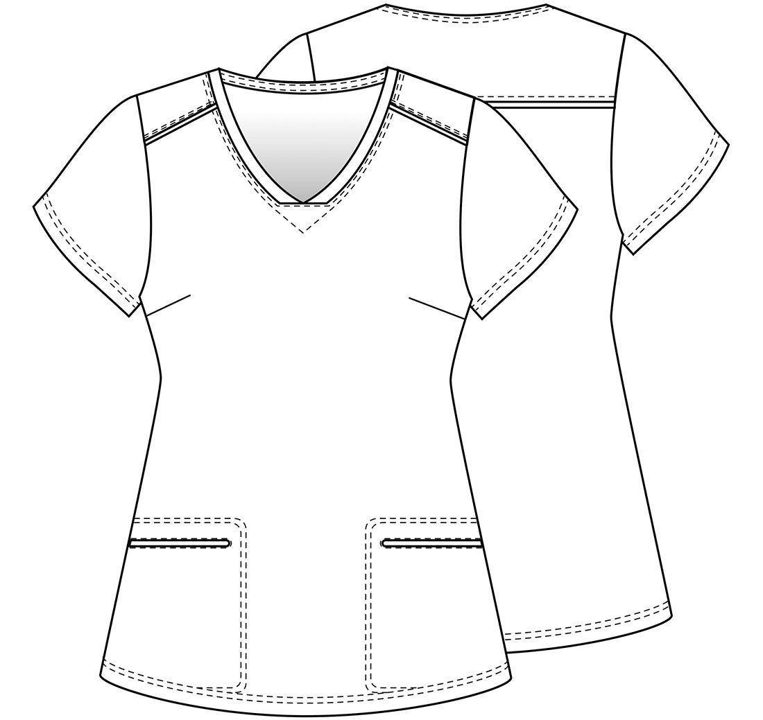 Lilo and Stitch Cherokee Tooniforms Disney Halloween V Neck Scrub Top TF666 LHFN - Scrubs Select