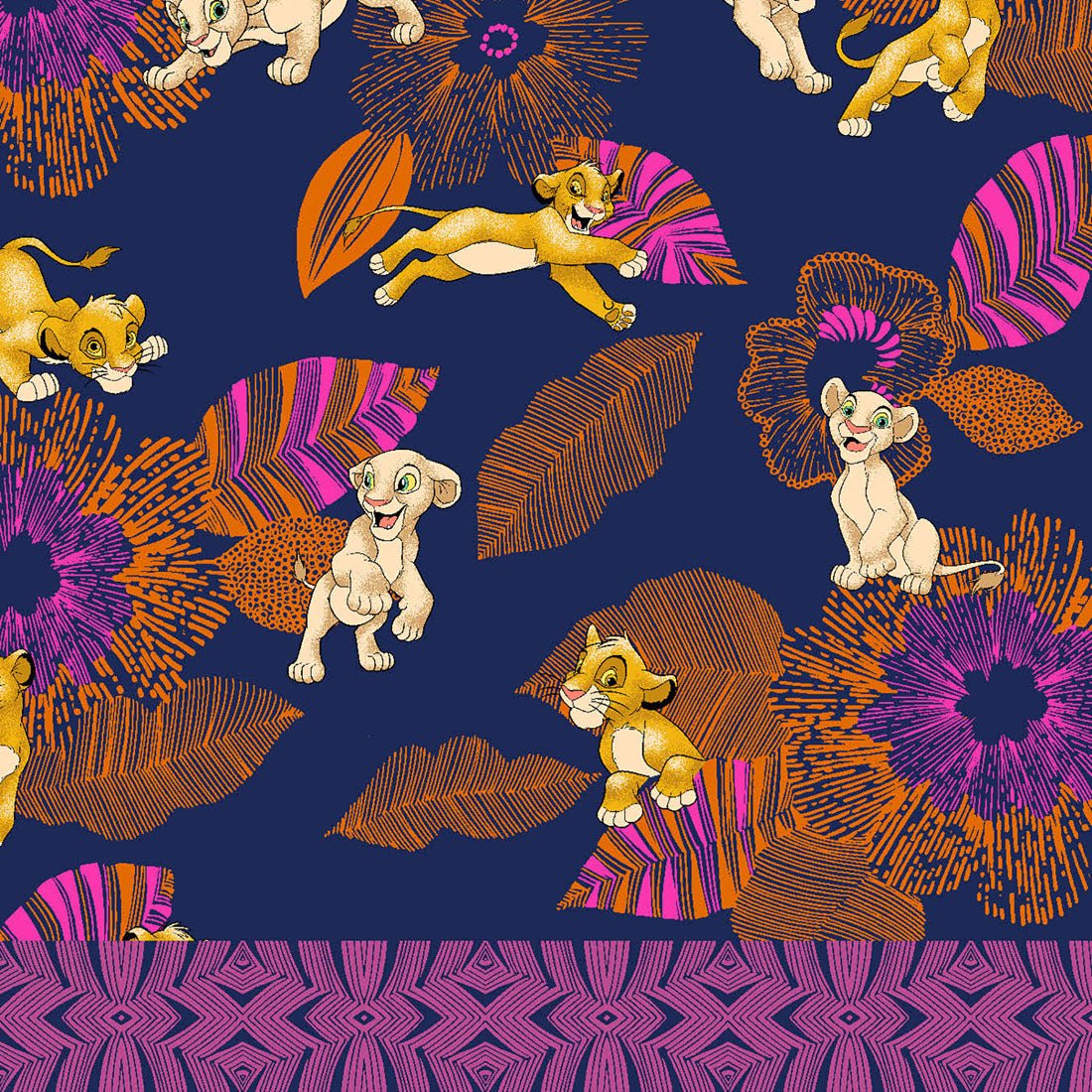 Lion King Tooniforms Disney Round Neck Scrub Top TF664 LKNB - Scrubs Select