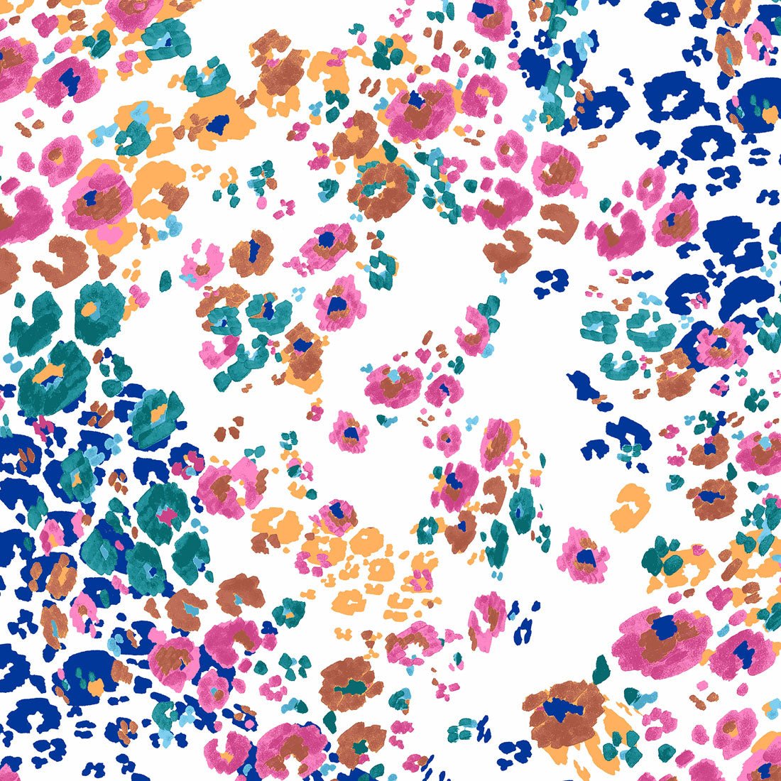 Marker Leopard Cherokee Print V Neck Scrub Top CK671 MRLP - Scrubs Select