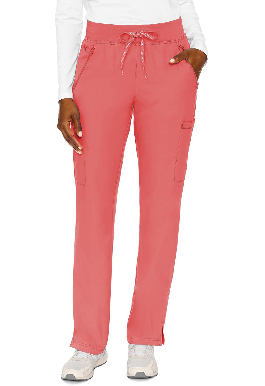Med Couture Insight Drawstring Scrub Pant MC2702 in Coral, Grape