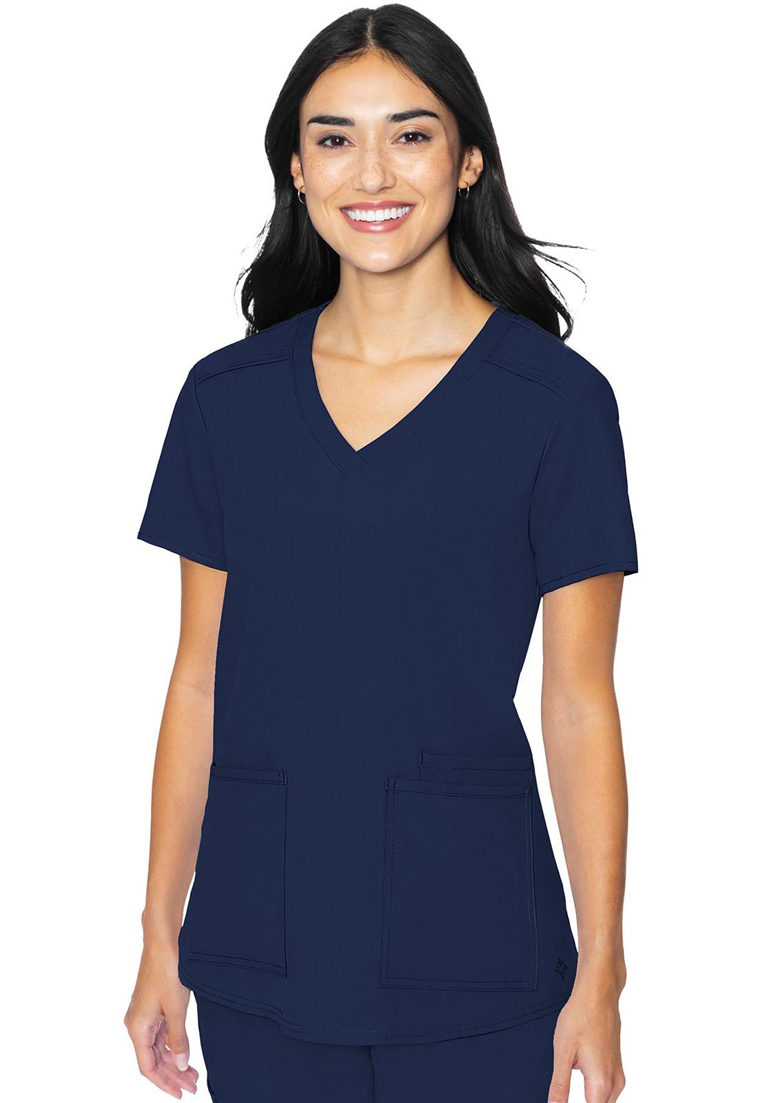 Med Couture Insight Scrubs V Neck Top MC2411 - Scrubs Select