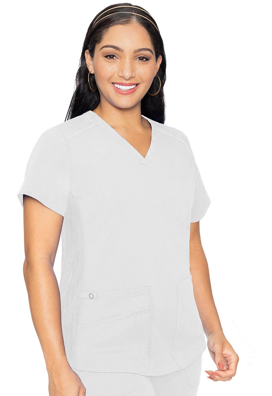 Med Couture Touch Scrubs V Neck Top MC7459 - Scrubs Select