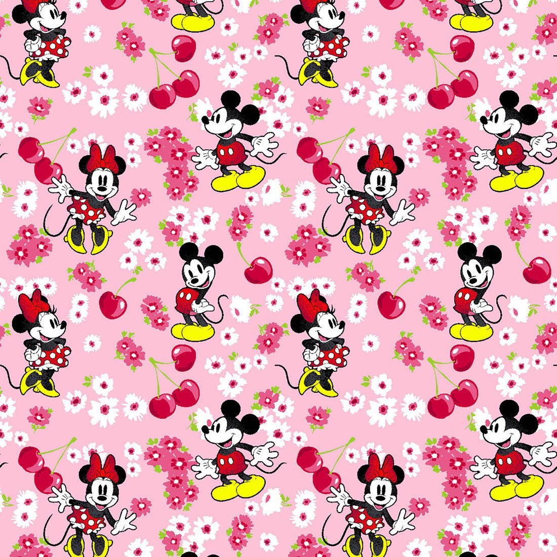 Mickey Minnie Mouse Cherokee Tooniforms Disney Round Neck Scrub Top TF787 MKWY - Scrubs Select