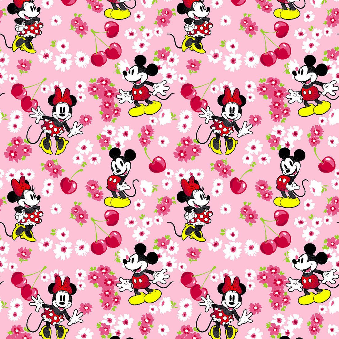 Mickey Minnie Mouse Cherokee Tooniforms Disney Round Neck Scrub Top TF787 MKWY - Scrubs Select