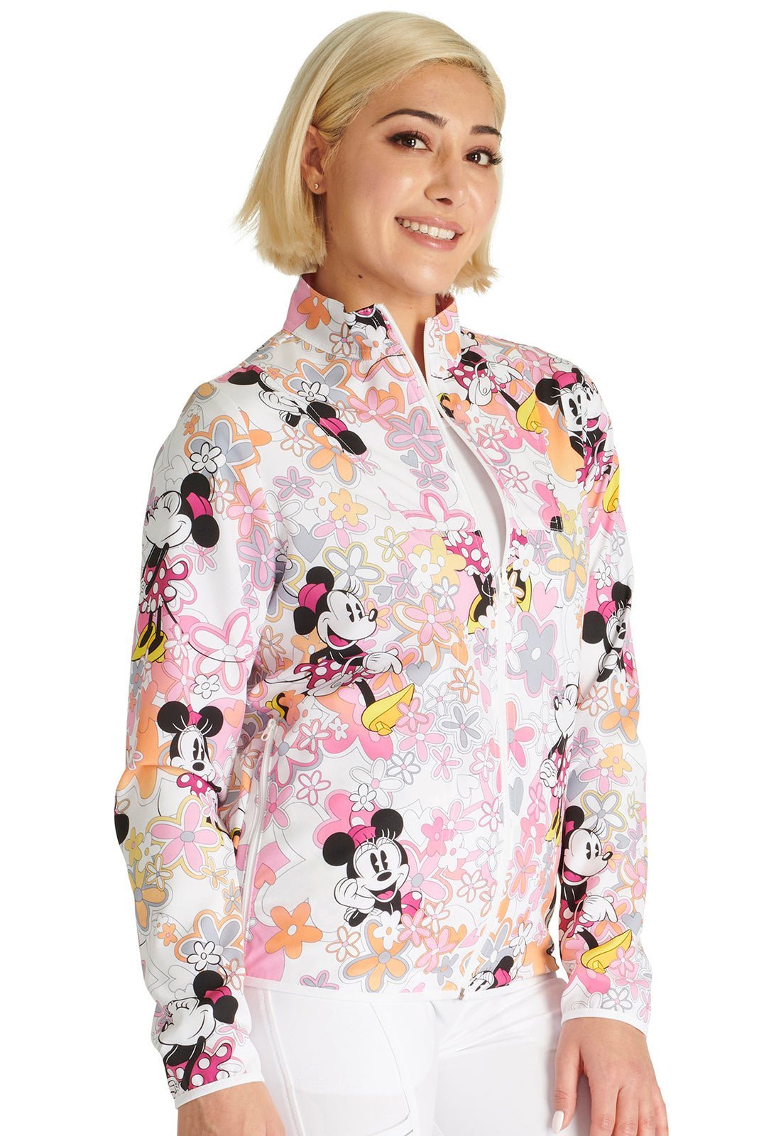 Minnie Mouse Cherokee Disney Packable Scrub Jacket TF320 MNFV - Scrubs Select