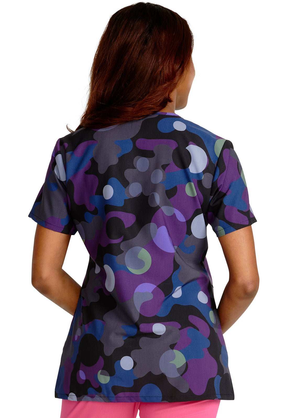 Minnie Mouse Cherokee Tooniforms Disney V Neck Scrub Top TF629 MNDM - Scrubs Select