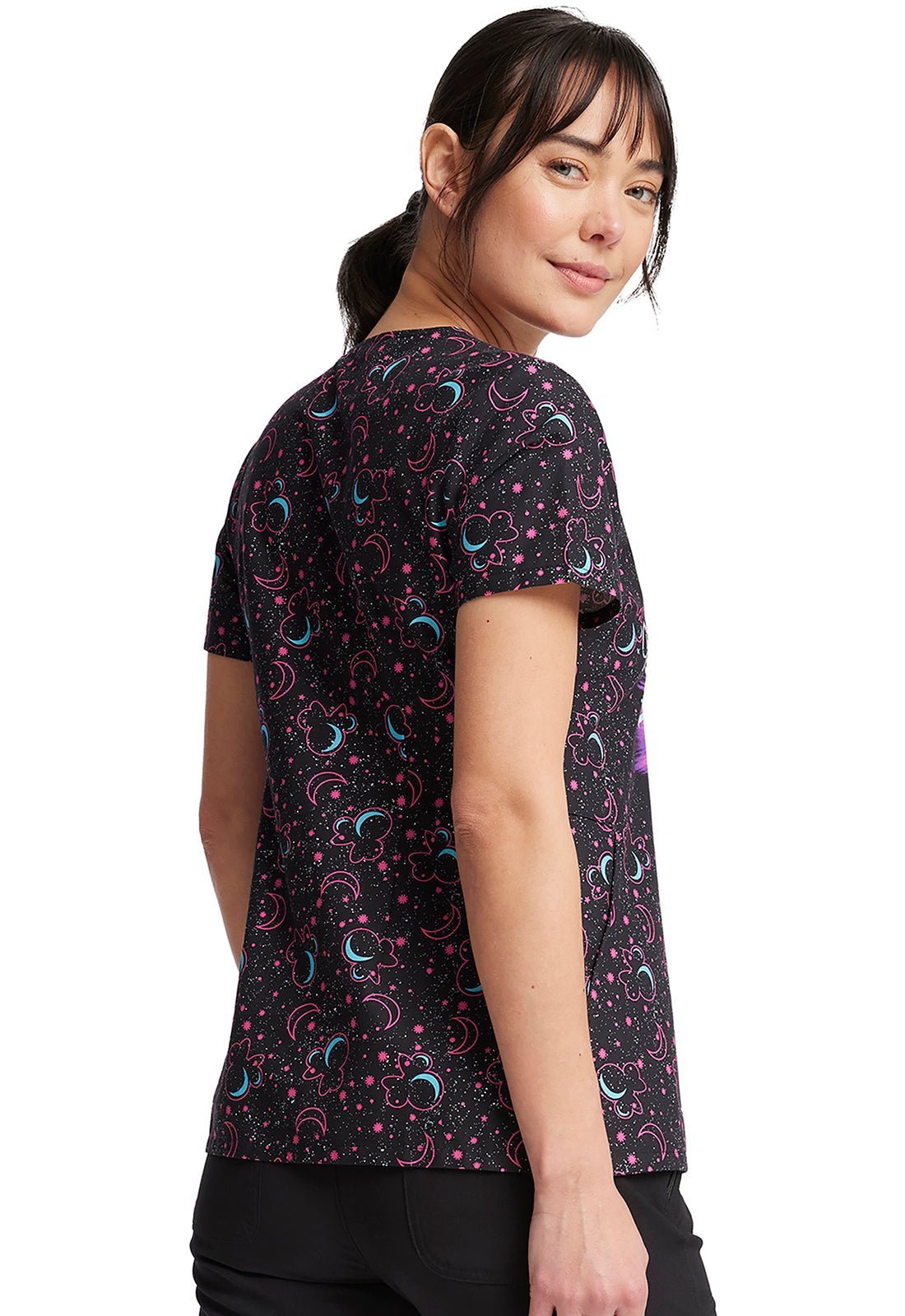 Minnie Mouse Tooniforms Licensed Disney V Neck Scrub Top TF626 MNGH - Scrubs Select