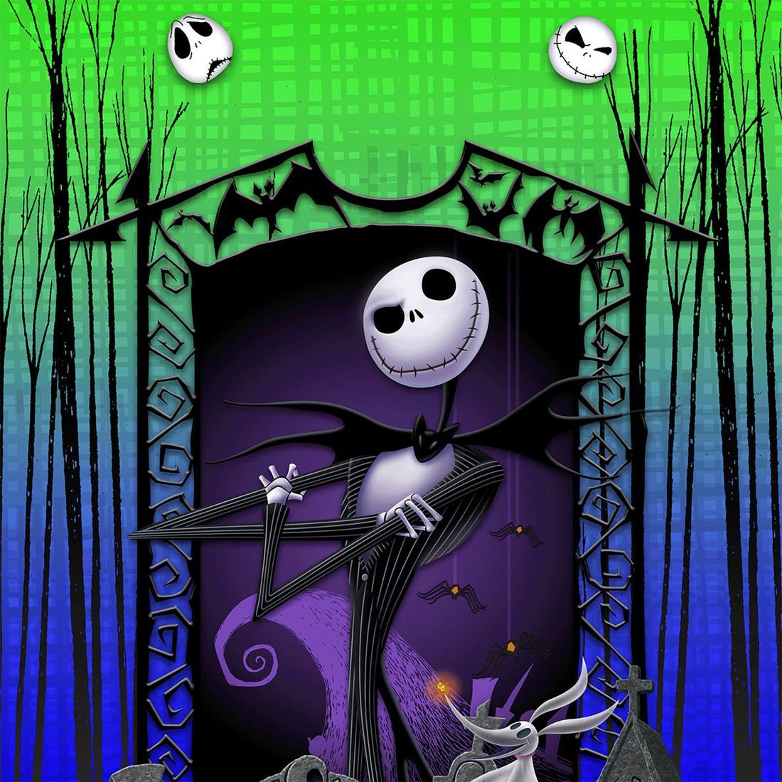 Nightmare Before Christmas Tooniforms Licensed Disney V Neck Scrub Top TF637 NCAZ - Scrubs Select