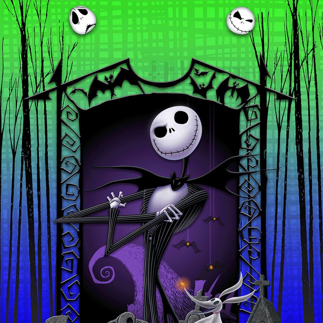 Nightmare Before Christmas Tooniforms Licensed Disney V Neck Scrub Top TF637 NCAZ - Scrubs Select