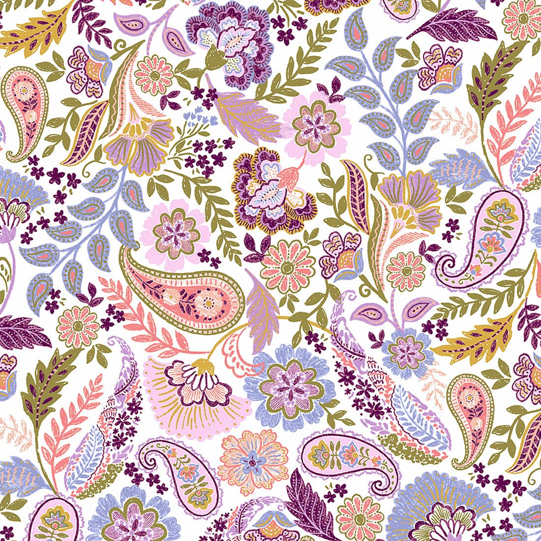 Paisley Party Cherokee Print V Neck Scrub Top CK671 PSPY - Scrubs Select