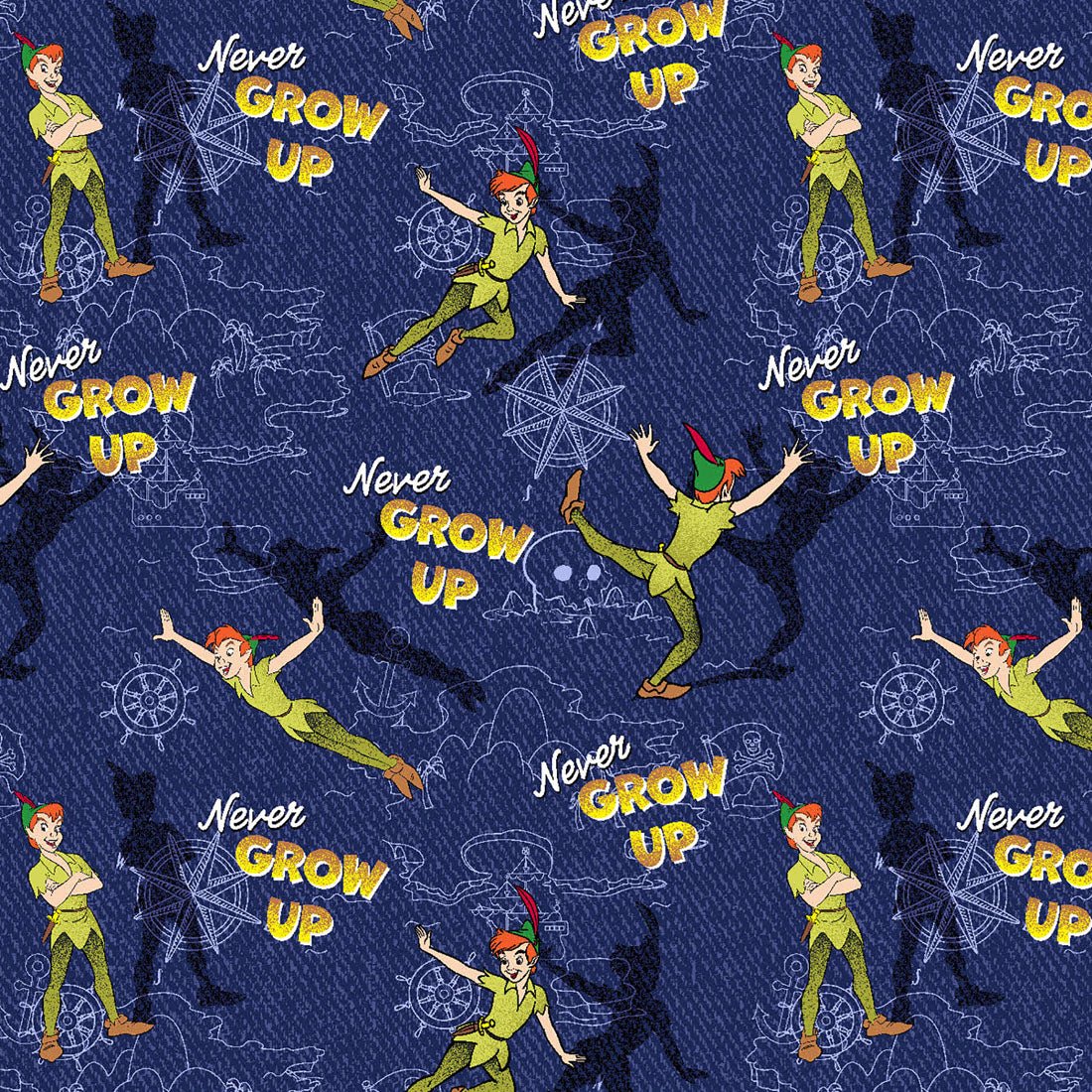 Peter Pan Tooniforms Disney Unisex V Neck Scrub Top TF728 PEOM - Scrubs Select