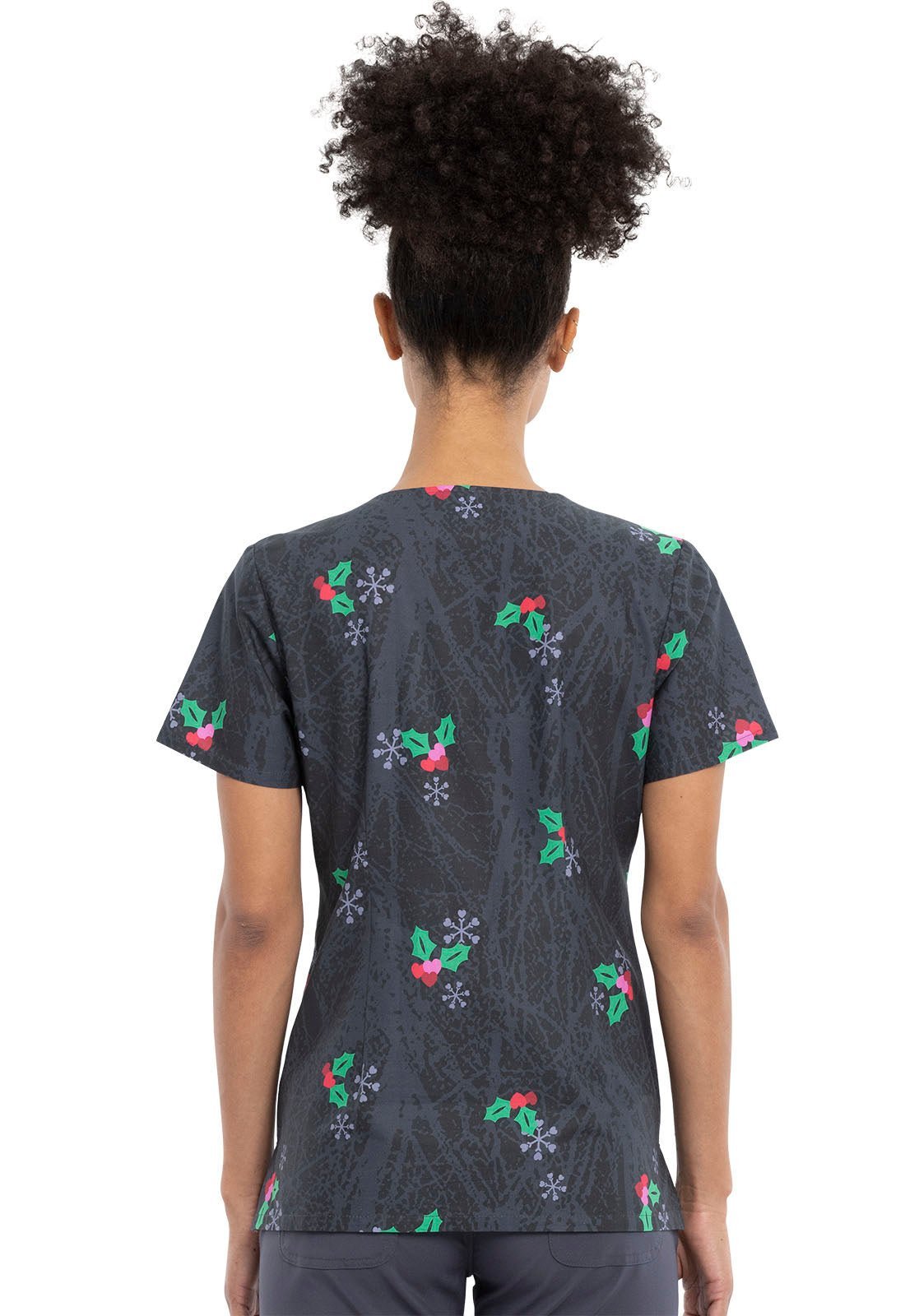 Rudolph Tooniforms Licensed Christmas V Neck Scrub Top TF626 RUVM - Scrubs Select