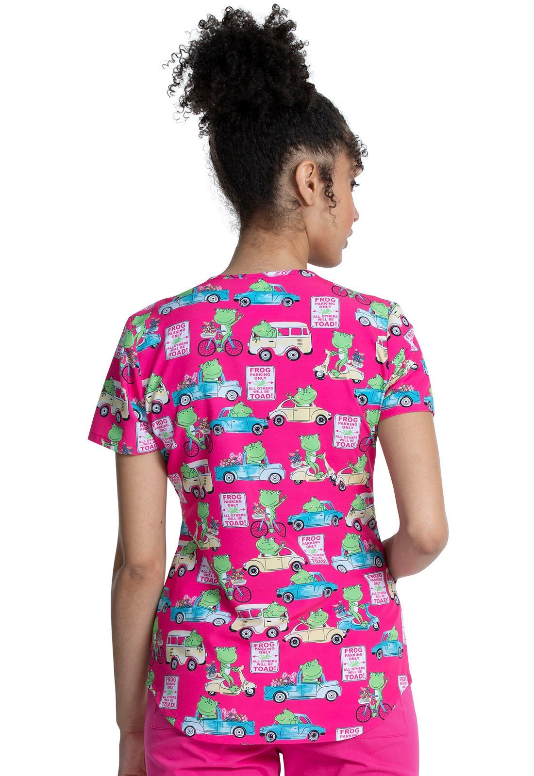 Toad Cherokee Print V Neck Scrub Top CK637 TAAW - Scrubs Select