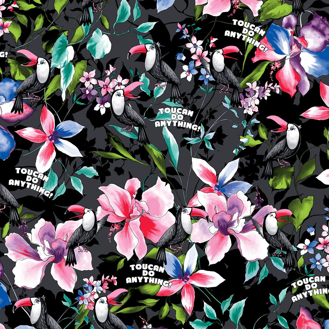 Toucan Cherokee iFlex Print V Neck Knit Panel Scrub Top CK732 TUCN - Scrubs Select