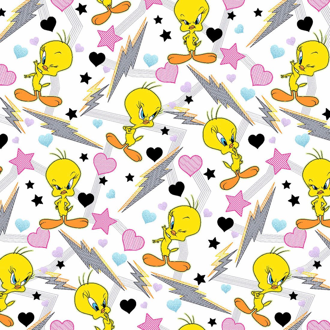 Tweety Cherokee Tooniforms Looney Tunes V Neck Scrub Top TF776 LTET - Scrubs Select