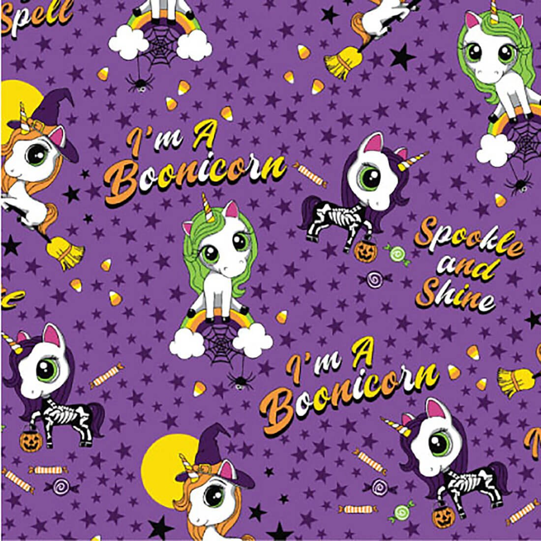 Unicorn Cherokee Halloween Print V Neck Scrub Top CK662 BOIN - Scrubs Select