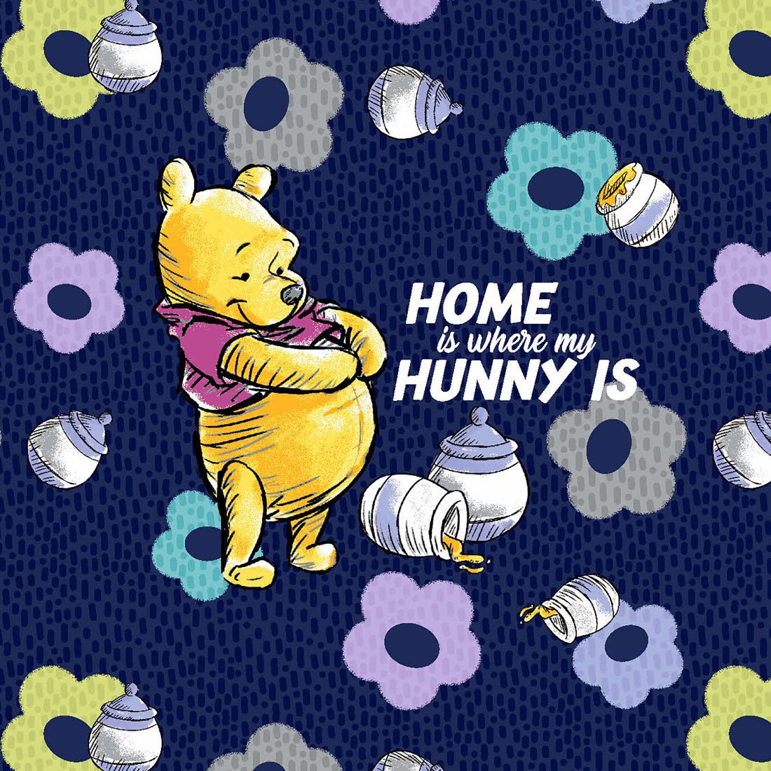 Winnie The Pooh Cherokee Tooniforms Disney V Neck Scrub Top TF614 PHHM - Scrubs Select