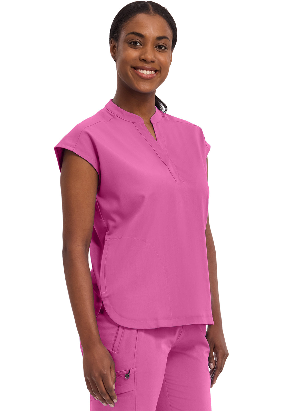 Healing Hands Purple Label Scrubs Journey Mandarin Collar Top 2152